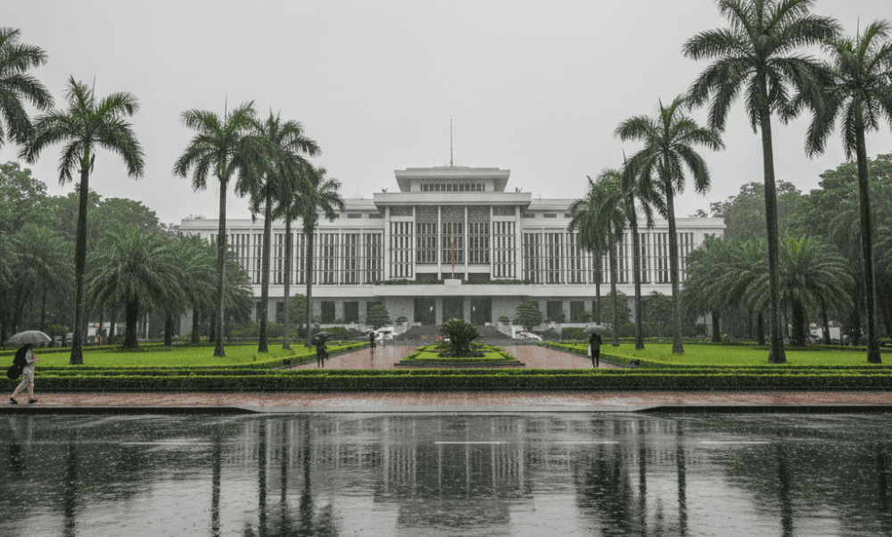 On rainy days, the pace of life of Saigon people seems to be slower, in contrast to the usual bustling pace of life